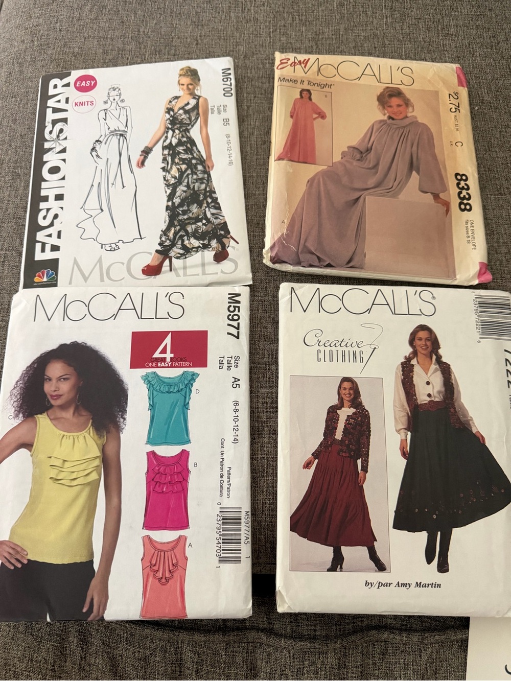 Lot of 4 Vintage Sewing Patterns McCalls - Picture 1 of 1